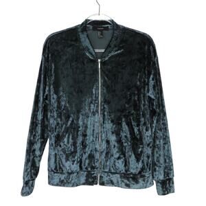 Forever 21 Velvet Jacket in Dark Teal